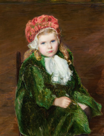 LILLA CABOT PERRY (1848–1933), "The Pink Beret," about 1911–12. Oil on canvas, 27 x 21 1/2 in.