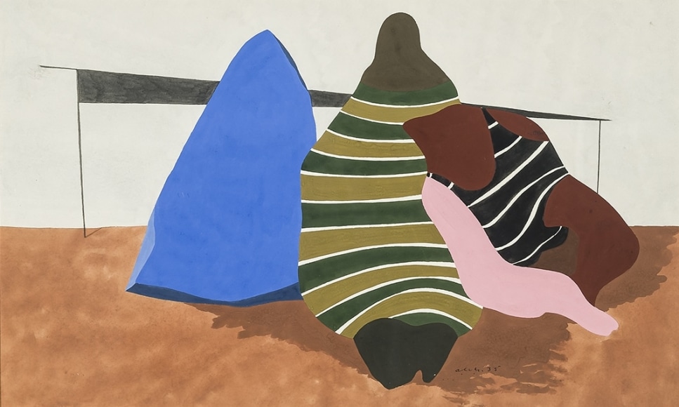 CHARLES HOWARD (1899&ndash;1978), &quot;Untitled,&quot; 1935. Gouache, watercolor and graphite on paper, 12 7/8 x 20 7/8 in.