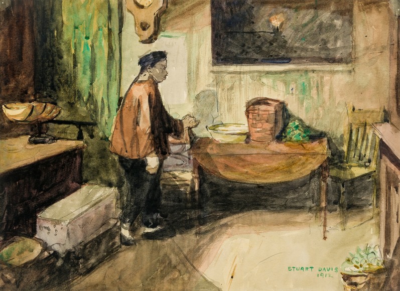 The Chinese Merchant, 1912, Watercolor and pencil on paper, 10 1/2 x 14 1/2 in. 