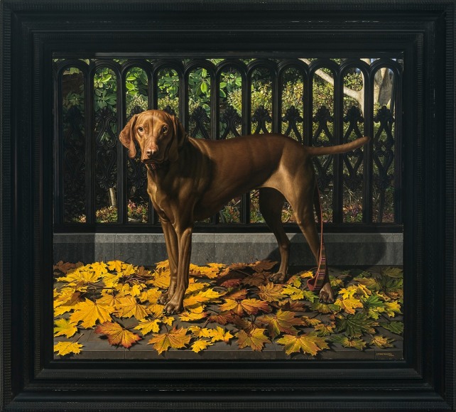 Lulu, Near Harmony on Main: Stonington 2007, 2007-8, Oil on canvas, 36 x 41 in.&nbsp;