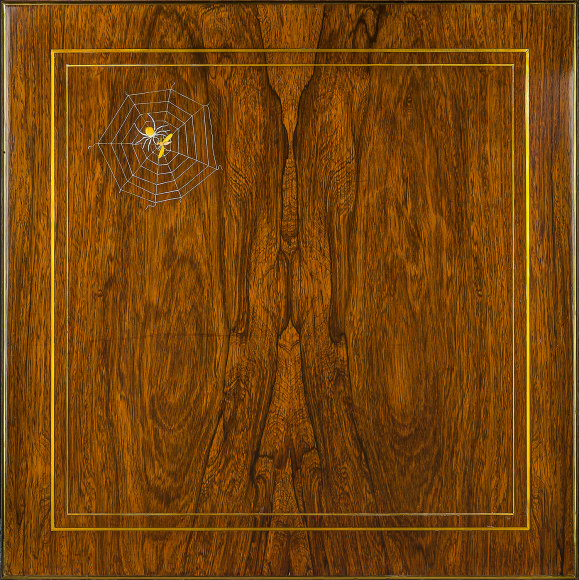 Tiered Square Table in the Aesthetic Taste&nbsp;(detail of top), about 1880, A. &amp;amp; H. Lejambre, Philadelphia (active 1865&ndash;1907)