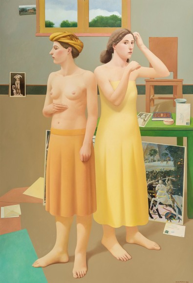 ALAN FELTUS (b. 1943), One Afternoon in Tuscany  Acrylic on canvas, 70 x 48 in.