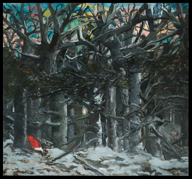 Cornelia Foss (b. 1931), &quot;Little Red II,&nbsp;2016 Oil on canvas, 78 x 84 in.