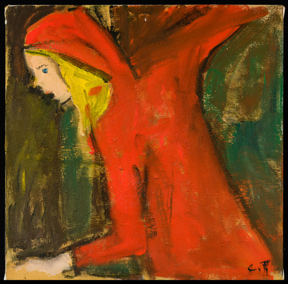 Cornelia Foss (b. 1931), &quot;Untitled,&quot;&nbsp;2024. ​​​​​​​Oil on canvas, 12 x 12 in.