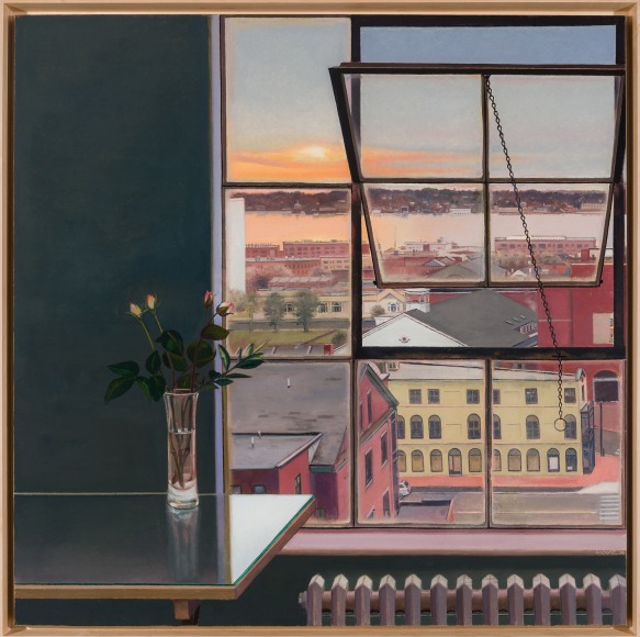 John Moore (b. 1941), &quot;Dawning,&quot; 2024. Oil on canvas, 46 x 46 in.