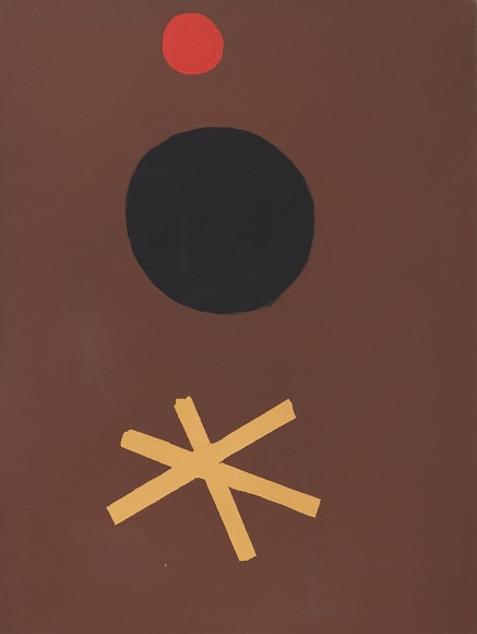 Adolph Gottlieb (1903-1974), Asterisk on Brown, 1967