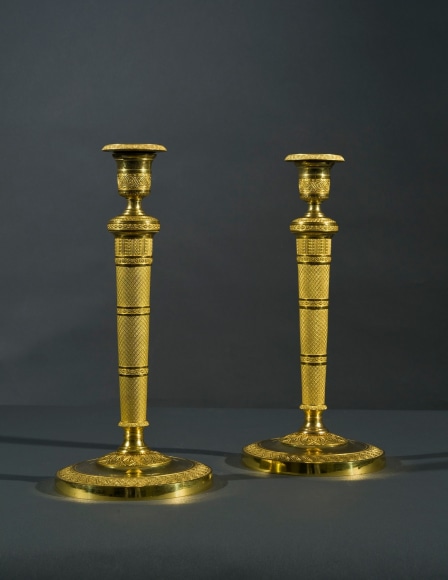 Pair Candlesticks in the Restauration Taste, about 1820