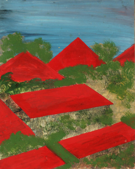 Frank Walter (1926-2009), Red Roofs, n.d.