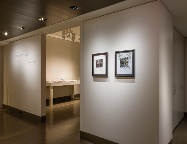 Installation view of Elizabeth Turk: Written in Stone at Hirschl &amp; Adler Modern
