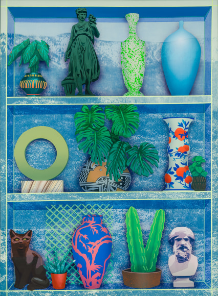 ROBERT MINERVINI (b. 1981), &quot;In Search of Solitude,&quot; 2020&ndash;21. Acrylic on canvas, 44 x 32 in.