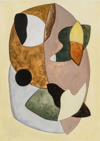 GEORGE L. K. MORRIS (1905&ndash;1975), &quot;Composition No. 2,&quot; 1938. Gouache on paper, 18 1/2 x 13 1/4 in.
