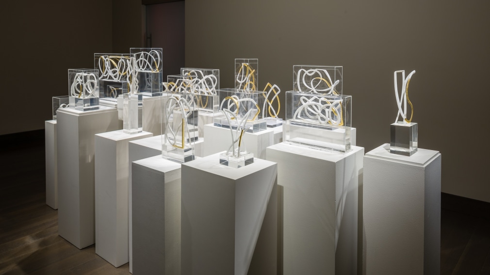 Installation view of Elizabeth Turk: Written in Stone at Hirschl &amp; Adler Modern