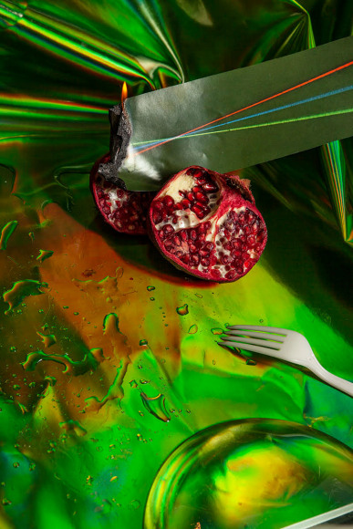 ARDEN SURDAM (b.__) Rays of Refraction,  Photograph, 18 x 27 in.