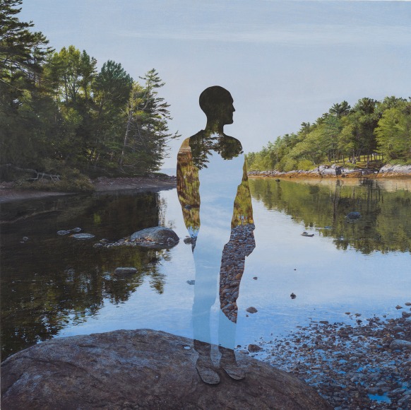 Colin Hunt (b. 1973), Untitled (Morning), 2022, Egg tempera on panel, 24 x 24 in.