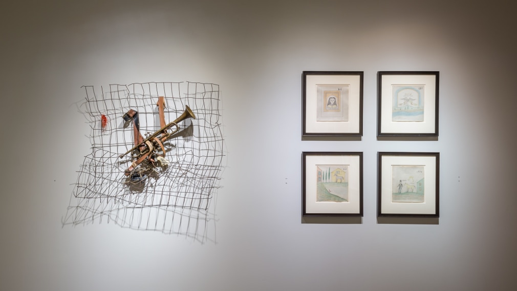 "Self-Taught Artists at the Crossroads of Fact and Fiction," installation view
