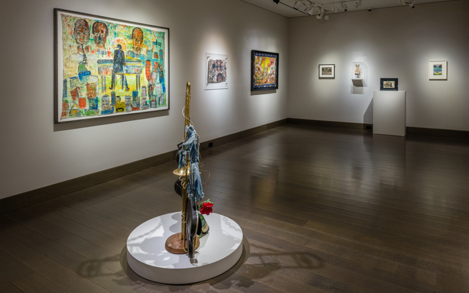 "Self-Taught Artists at the Crossroads of Fact and Fiction," installation view