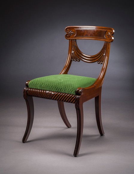 Set of Twelve Klismos-Form Dining Chairs,&nbsp;about 1815&ndash;20