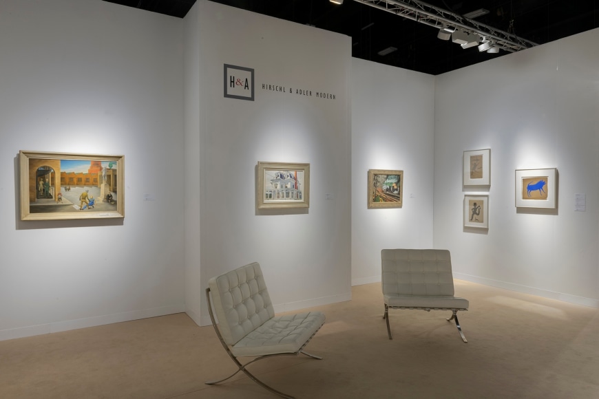 Installation view of Hirschl &amp; Adler Modern at Art Basel Miami Beach, Miami Beach Convention Center, November 30&ndash;December 4, 2021