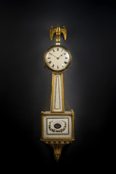 Banjo Clock (The “Improved Timepiece”), about 1805, Simon Willard (1753–1848), Roxbury, Massachusetts (active early 1780s–1823)