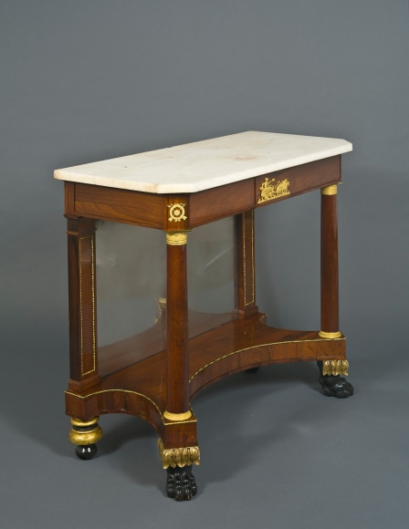 &quot;Pair Neo-Classical Pier Tables,&quot; about 1818&ndash;22. Attributed to Emmons and Archbald, Boston (active 1814&ndash;25)