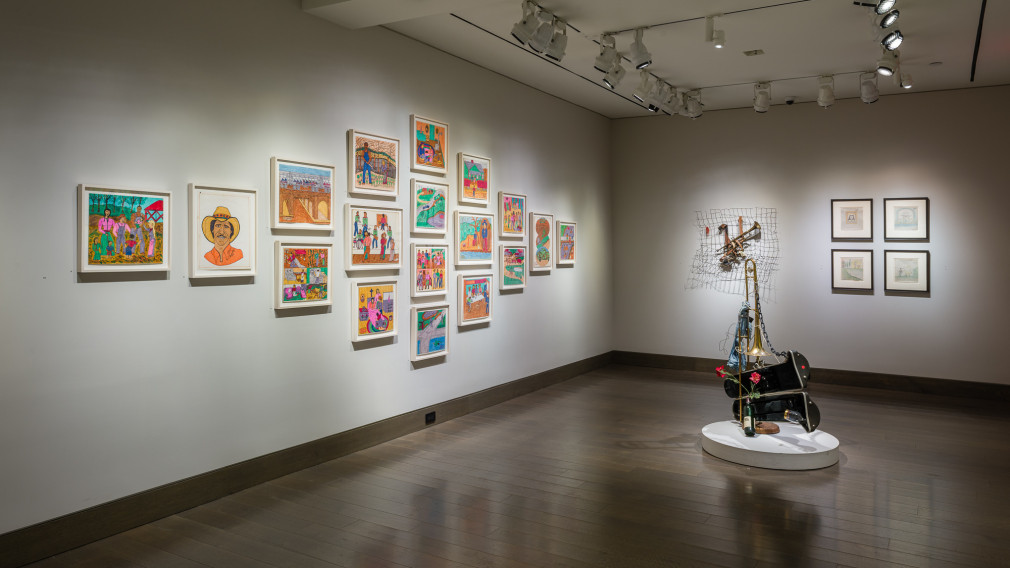"Self-Taught Artists at the Crossroads of Fact and Fiction," installation view