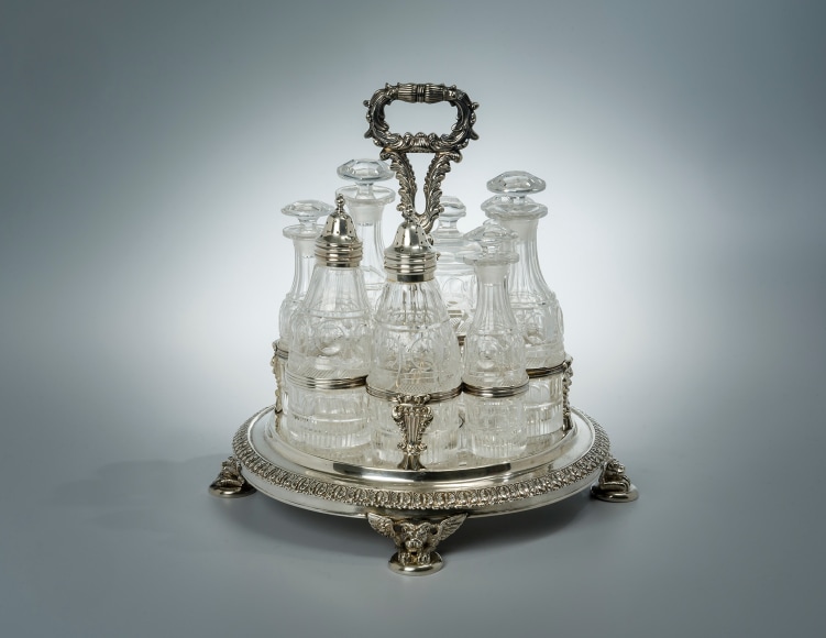 Cruet Frame, Baldwin Gardiner (1791–1869), New York (active in New York, 1827–47)