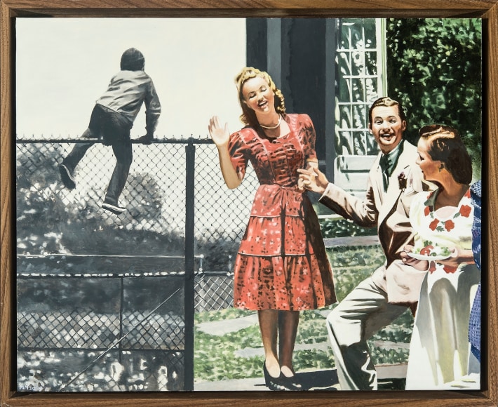 Border, 2014, Oil on panel, 16 x 20 in.&nbsp;