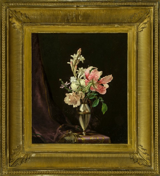 Orchids and Spray Orchids with Hummingbirds, about 1875-90