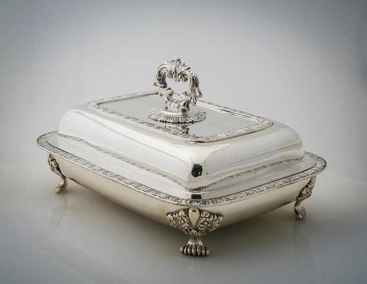 Covered Vegetable Dish with Paw Feet, about 1831&ndash;35