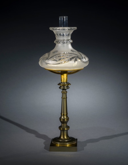 Small Sinumbra Lamp, about 1830, William Carleton, Boston (active about 1820–60)