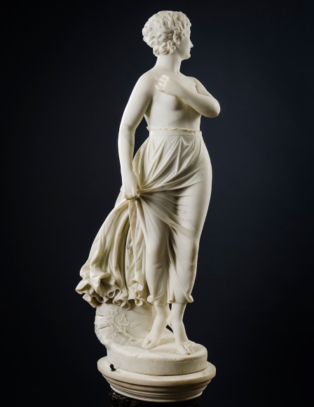 THOMAS RIDGEWAY GOULD (1818–1881), "The West Wind," 1874. Marble, 48 in. high.