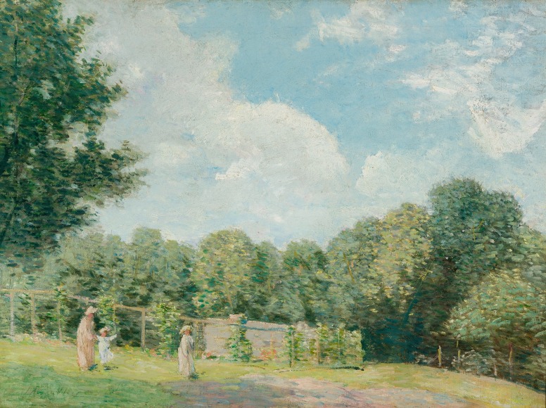 JULIAN ALDEN WEIR (1852&ndash;1919), &quot;Day in June,&quot; about 1900&ndash;09. Oil on canvas, 24 x 32 3/8 in.
