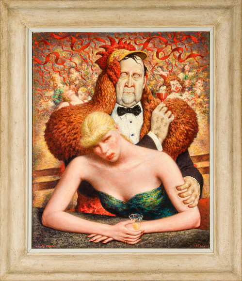 JAMES CHAPIN (1887&ndash;1975), &quot;Call Girl,&quot; 1956&ndash;60. Oil on canvas, 36 1/8 x 30 1/2 in.