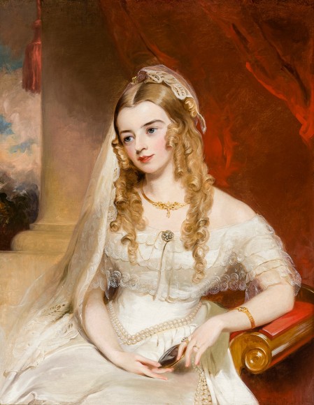 THOMAS SULLY (1783–1872), "Portrait of Mrs. Joseph Merrefield (née Rebecca Janney) of Baltimore," 1849. Oil on canvas, 36 x 28 in.