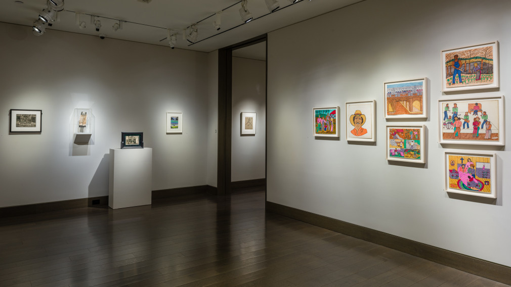 "Self-Taught Artists at the Crossroads of Fact and Fiction," installation view