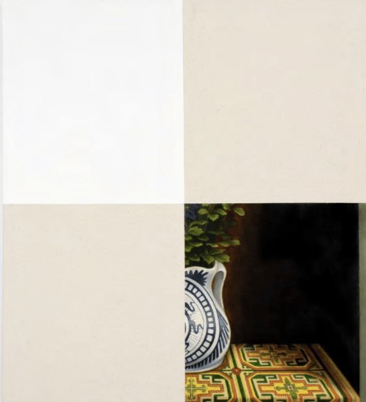 EVAN HALTER Untitled (After Hans Memling), 2020 Oil on canvas, 19 x 17 in.