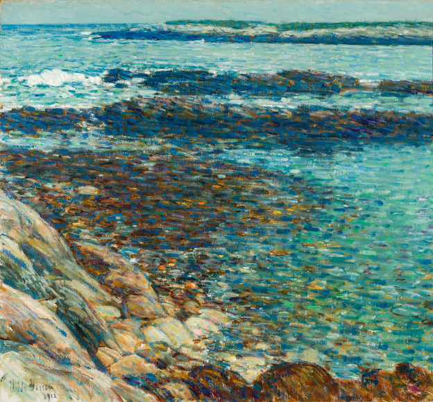 CHILDE HASSAM (1859&ndash;1935), &quot;Spanish Ledges,&quot; 1912. Oil on canvas, 22 x 24 in.