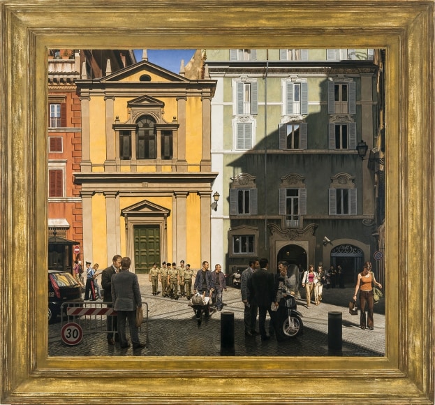 Mid-Day, Rome, 2005-6, Oil on canvas, 39 x 42 1/2 in.&nbsp;