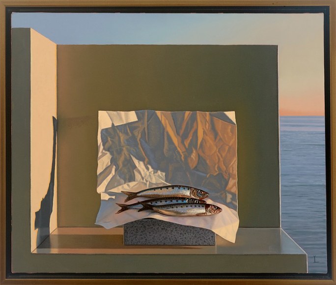 Still Life with Fish (Aparchai), 2008, Oil on canvas, 20 x 24 in. 