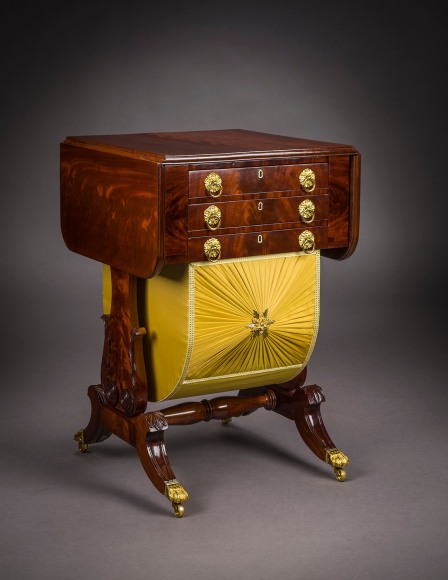 Attributed to Rufus Pierce, Boston - Neo-Classical Drop-Leaf Work