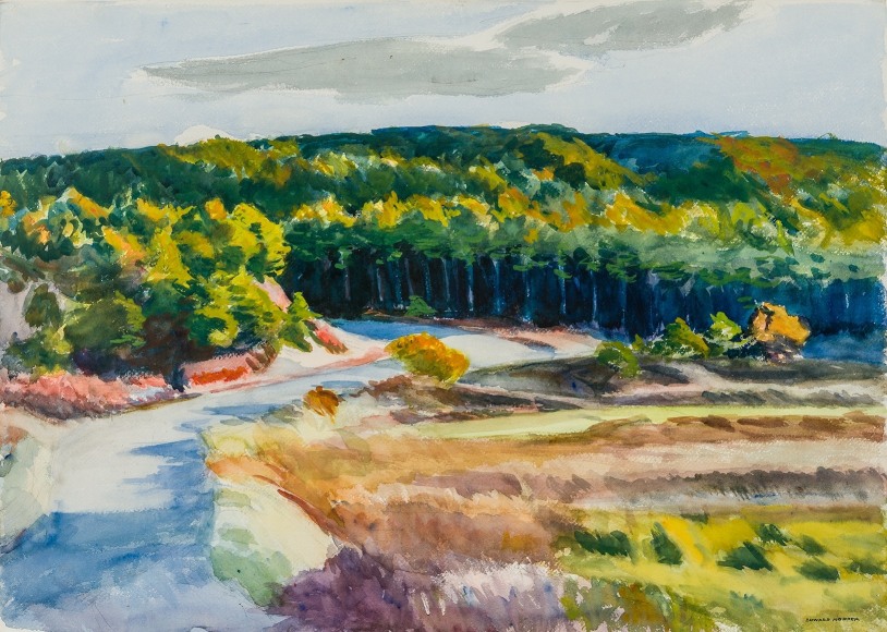 Edward Hopper (1882-1967), Longnook Valley, 1934, Watercolor and pencil on paper, 22 x 30 in.