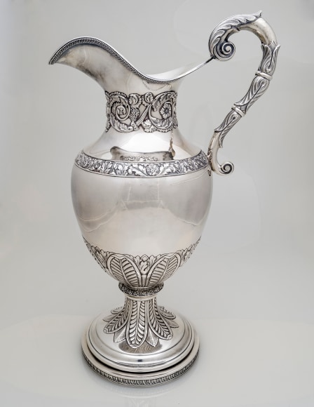 Monumental Ewer, about 1835, Thomas Fletcher (1787–1866), Philadelphia (active alone, 1827–42)