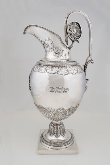 Covered Ewer, about 1807–09, Simon Chaudron (1758–1846), Philadelphia