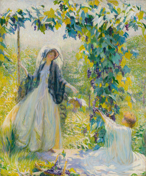 PHILIP LESLIE HALE (1865–1931), "Autumn Fruits," about 1911–12. Oil on canvas, 30 x 25 in.