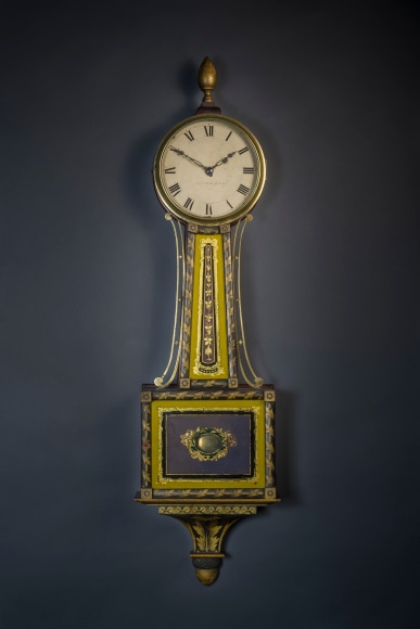 Banjo Clock (The “Improved Timepiece”), 1823–26, Simon Willard & Son, Roxbury, Massachusetts (active 1823–26)