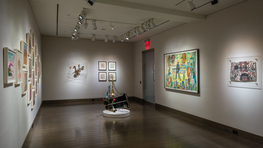 "Self-Taught Artists at the Crossroads of Fact and Fiction," installation view