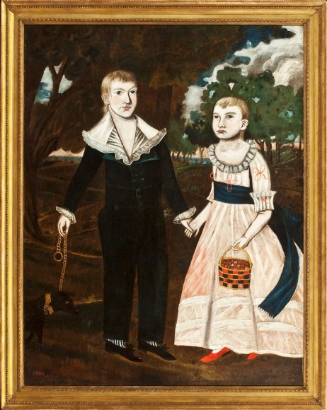 JONATHAN BUDINGTON (1779-1823), Portrait of the Cannon Children, 1795