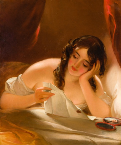THOMAS SULLY (1783–1872), "The Love Letter," 1835. Oil on canvas, 30 x 25 in.