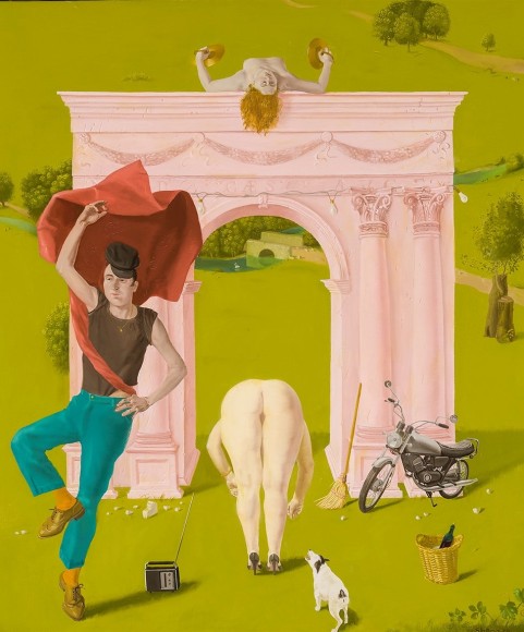 HONORÉ SHARRER (1920–2009), Roman Landscape, 1990. Oil on canvas, 20 x 17 in.