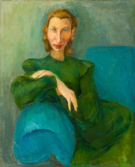 Franz Kline (1910–1962), "Portrait of M. J. Orr," 1942. Oil on canvas, 21 x 17 in.